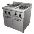 ELEKTRO-FRITTEUSE - LINIE EASY - Mod. G7JYM2V13 - 2 Frittierbecken (13 + 13 Liter) Öl - Leistung: 24 kW - Produktmaße in cm (BxTxH): 80 x 70 x 85 - EG-Norm