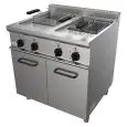 ELEKTRO-FRITTEUSE - LINIE EASY - Mod. G7JYM2V17 - 2 Frittierbecken (17 + 17 Liter) Öl - Leistung: 33 kW - Produktmaße in cm (BxTxH): 80 x 70 x 85 - EG-Norm