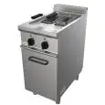 ELEKTRO-FRITTEUSE - LINIE EASY - Mod. G7JYM2V8 - 2 Frittierbecken (8 + 8 Liter) Öl - Leistung: 14 kW - Produktmaße in cm (BxTxH): 40 x 70 x 85 - EG-Norm
