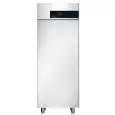 GEFRIERSCHRANK AUS EDELSTAHL AISI 304 - FÜR EISDIELEN - BELÜFTET - Mod. FH80 PLUS - KAPAZITÄT 900 L - 1 TÜR - TEMPERATUR -10º/-25ºC - PRODUKTMAßE (BxTxH) cm 82 x 104,5 x 208,5 - FASSUNGSVERMÖGEN: 59 BEHÄLTER