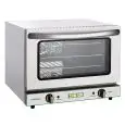 ELEKTRO-KONVEKTIONSOFEN - Mod FD21 - Für die Gastronomie - Edelstahlkonstruktion - Kapazität für 3 GN 1/2 Bleche (cm 32,5x26,5) - Leistung 2100 W - Einphasige Stromversorgung - Abmessungen cm B 50,3 x T 47,5 x H 38