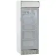 Tiefkühlschrank - Stahl - FÜR GETRÄNKE - STATIONÄR MIT RÜHRWERK - Mod GXI270E - KAPAZITÄT Lt 270 - N. 1 GLASTÜR - TEMPERATUR 0/+10°C - PRODUKTMAßE (BxTxH) cm 54 x 57 x 156 - CE-NORM