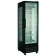 Kühlvitrine - Mod FR 410 ST BLK - Statisch - Fassungsvermögen 418 L - Glas auf 3 Seiten - Temperatur -18/-23°C - Maße cm B 60 x T 70 x H 202