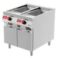 ELEKTRO-FRITTEUSE - BOHEME LINE - MOD FRE92ME - N 2 Öltanks Lt 21 + 21 - Elektronische Steuerung - N 2 neutrale Fächer mit Türen - Leistung kW 34,8 - Abmessungen cm B 80 x T 90 x H 90