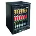 KÜHLVITRINE AUS LACKIERTEM BLECH UND ALUMINIUM - FÜR GETRÄNKE - Mod. G-BC1PB87 - UMLUFTKÜHLUNG - KAPAZITÄT: 129 LITER - 1 GLASTÜR - TEMPERATUR: +2°/+8°C - Abmessungen in cm (B x T x H): 60 x 53,5 x 87 - EG NORM