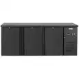 Hinterer Bar-Tresen, gekühlt, belüftet, schwarz +2/+8°C H=840 – Modell G-DC310