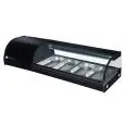 Sushi-kühlvitrine - Mod G-SSS1200 - Statisch - Temperatur 0°/+6°C - N 4 Behälter GN 1/3 h 40 mm - Produktmaße (BxTxH) cm 120 x 41,5 x 30