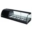 Sushi-kühlvitrine - Mod G-TS1200 - Statisch - Temperatur +4°/+8°C - N 4 Behälter GN 1/3 h 40 mm - Produktmaße (BxTxH) cm 120 x 41,5 x 33