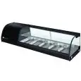 Sushi-kühlvitrine - Mod G-TS1500 - Statisch - Temperatur +4°/+8°C - N 5 Behälter GN 1/3 h 40 mm - Produktmaße (BxTxH) cm 150 x 41,5 x 33