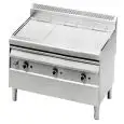 GAS-UND WASSERGRILL - Mod GV1219 - Pilotflamme - Abmessungen cm B 119,5 x T 90 x H 85/107