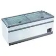 KÜHLVITRINE - Mod POLO 21 - DIGITALES THERMOMETER - AUTOMATISCHE ENTSCHLUNGUNG - KAPAZITÄT LT 850 - TEMPERATUR -18°/-21°C - PRODUKTMAßE (BxTxH) cm 210 x 85 x 87 - CE-Norm