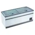 KÜHLVITRINE - Mod POLO 25 - DIGITALES THERMOMETER - AUTOMATISCHE ENTSCHLUNGUNG - KAPAZITÄT LT 1040 - TEMPERATUR -18°/-21°C - PRODUKTMAßE (BxTxH) cm 250 x 85 x 87 - CE-Norm