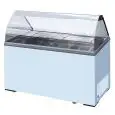 EISVITRINE - Mod KEG 7 - TEMPERATUR -13°/-23° C - KAPAZITÄT Lt 381 - PRODUKTMAßE (BxTxH) cm 130,5 x 63,5 x 124 - GEWICHT Kg 105 - CE-NORM
