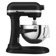 PLANETENMIXER KITCHENAID - Mod K55BM Heavy Duty Schwarz - Metallstruktur - 1 Rührschüssel aus Edelstahl: 5,2 Liter - Leistung: 375 W  - einphasiger Anschluss: 220-240 V - Produktmaße (B x T x H): 28,7 x 37,1 x 41,9