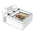 Auftisch-Eisvitrine - Mod. CREAM 3V W - Energieeinsparung (-12%) - Fassungsvermögen: 35 Liter - statische Kühlung - Temperaturbereich: - 10 °C / -22 °C - Produktmaße in cm (B x T x H): 65,4 x 79 x 34,5 - CE-Kennzeichnung
