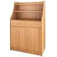HOHER SERVICESCHRANK - MOD. ML3150ST - Furnierholz - 1 TÜR - 1 Einfülltrichter - 2 Schubladen - Abmessungen in cm (B x T x H): 95 x 49 x 144