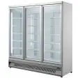 KÜHLVITRINE FÜR GETRÄNKE - BELÜFTET - Mod OT188VP3 - KAPAZITÄT 1530 L - 3 GLASTÜREN - TEMPERATUR 0°/+10°C - PRODUKTMAßE (BxTxH) cm 188 x 71 x 199,7 - CE-NORM