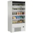 WANDKÜHLREGAL - MOD. MURALES 10 W - IDEAL FÜR DIE PRÄSENTATION VON GETRÄNKEN, MILCHPRODUKTEN UND VORVERPACKTEN PRODUKTEN - KAPAZITÄT 657 LITER - TEMPERATUR 0°/+4°C - BELÜFTET - ABMESSUNGEN cm B 98,5 x T 64 x H 198,5 - CE-STANDARD