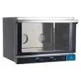 ELEKTRO-KONVEKTIONSOFEN FÜR KONDITOREI, BÄCKEREI - MOD. K 3 MEC PS - OFFENTÜR MIT KLAPPÖFFNUNG - 230V/1/50Hz - LEISTUNG: 3,35 kW - FASSUNGSVERMÖGEN: 3 BLECHE / GRILLROSTE cm 60 x 40 - PRODUKTMASSE in cm (BxTxH): 77,5 X 70 X 56