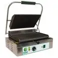 KONTAKTGRILL MIT GUSSEISEN - PLATTE - ELEKTRISCH - Mod. PE 35RN - 1 gerillter Grillbereich - Grillfläche in cm: 34 x 23 - Leistung 2500 W - 230V einphasig 50 - 60 Hz - CE-Kennzeichnung