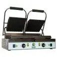 KONTAKTGRILL MIT GUSSEISEN - PLATTE - ELEKTRISCH - Mod. PE 50M - doppelter Grillbereich: glatt und gerillt - Grillfläche in cm: 48 x 23 - Leistung 3600 W - 230V einphasig - 230/400 V dreiphasig - CE-Kennzeichnung