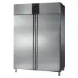 KÜHLSCHRANK AUS EDELSTAHL AISI 304 - UMLUFTKÜHLUNG - Mod CH14RMPLMBT - GASTRONORM 2/1 - NUTZVOLUMEN 1400 L - 2 TÜREN - LÜFTUNG KÜHLUNG - TEMPERATUR -18 ° -22 ° C - Abmessungen B 142 x T 80 x H 210 cm