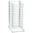 BACKFORMHALTER - TISCHGESTELL - MOD. PT15 - Edelstahlgehäuse - FÜR runde Backformen 26 - 32 cm - Abmessungen in cm. (B x T x H): 38 x 29 x 67 - Min. 4 Stück