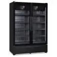KÜHLWANDVITRINE - UMLUFT - Mod. ROMA 137 BT BLK - BRUTTOINHALT Lt 910 - TEMPERATUR -18/-22°C - ABM. cm B 137 x T 74,5 x H 196,7