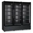 KÜHLWANDVITRINE - UMLUFT - Mod. ROMA 187 TN BLK - BRUTTOINHALT Lt 1523 - TEMPERATUR 0/+10°C - ABM. cm B 187,3 x T 72,7 x H 196,7