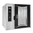 ELEKTRO-KONVEKTIONSOFEN  / INDIREKTER DAMPF, BOILER, DREHBARER, NICHT HERAUSZIEBARER WAGEN, TOUCH-BEDIENUNG  - Cod. ROTORBAKE/E2 VISION - GEEIGNET FÜR KONDITOREIEN UND BÄCKEREIEN - Kapazität: 10 Bleche (40 x 60, 46 x 66 oder 50 x 70) - Leistung: 16 kW - d
