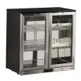 KÜHLVITRINE AUS STAHL - Mod U185ZJ - Temperatur +0°/+10°C - Fassungsvermögen lt. 202 - Einphasenstromversorgung V220-240/1 - Leistung W 190 - Produktmaße (BxTxH) cm 90 x 53 x 83,5 - Gewicht Kg. 58