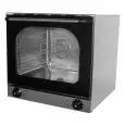 ELEKTRO KONVEKTIONSOFEN - Mod. S 1 - für Gastronomiebetriebe, Bäckereien und Konditoreien - innen und außen aus Edelstahl - Kapazität: 4 Aluminiumbleche (44x31,5 cm) - Leistung: 2670 W - einphasiger Anschluss - Produktmaße in cm (B  x T x H): 59,5 x 57 x 