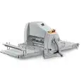TEIGAUSROLLMASCHINE FÜR KONDITOREIEN - MANUELLE BEDIENUNG ECO - TISCHGERÄT - MOD. SFBE500/95 - TISCHLÄNGE: 95 cm - WALZEN: 49,6 cm - CE-NORM