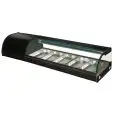 SUSHI-KÜHLVITRINE - Mod UL - Temperatur 0°/+6°C - Für GN 1/3 Behälter h 40 mm - Einphasige Stromversorgung V220/1/50Hz - CE-zertifiziert