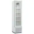WEIßES LACKIERTES BLECH-KÜHLERSCHRANK - FÜR GETRÄNKE - BELÜFTET - Mod MILS COOLER 225V B - KAPAZITÄT 221 L - 1 GLASTÜR - TEMPERATUR +1/+9°C - PRODUKTMAßE (BxTxH) cm 45 x 49,7 x 188,1 - CE-NORM