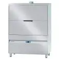 ELEKTRONISCHE GERÄTESPÜLMASCHINE AUS EDELSTAHL - MOD. SM991E - 2 KÖRBE - DREIPHASIGER ANSCHLUSS - ELEKTRONISCHES KONTROLLSYSTEM DES SPÜLVORGANGS - MAX. EINSCHUBHÖHE: 85 cm - KÖRBE: 60X67 cm - ZYKLUSDAUER: (sec) 120/150/240/540 - EINSTELLBARER SPÜLMITTELDO