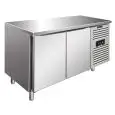 Tiefkühltisch - Edelstahl AISI 304 - Umluftkühlung - Mod SNACK 2100 BTF - 2 Türen - Nutzvolumen: 260,3 Liter - Temperaturberereich: -18°/-22°C - Produktmaße (B x T x H): 136 x 60 x 86