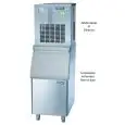 NUGGET-EISBEREITER - Mod. SON 300 - PRODUKTION MIT LUFTGEKÜHLTEM MOTOR: bis zu 270 kg/24 Std. - PRODUKTION MIT WASSERGEKÜHLTEM MOTOR: bis zu 270 kg/24 Std. - Maße: B 53,8 x T 66,3 x H 64,5/69,5 cm
