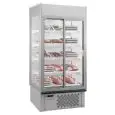 WANDKÜHLREGAL FÜR WURSTWAREN UND MILCHPRODUKTE - MODELL SUPER SUNNY 14 GLASS - KAPAZITÄT 940 LITER - TEMPERATUR 0°/+10°C - BELÜFTET - ABMESSUNGEN 133,5 cm B x 73,7 cm T x 198,7 cm H - CE-Norm