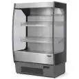 WANDKÜHLREGAL - MOD. LIDO FV INOX - FÜR OBST UND GEMÜSE - UMLUFTKÜHLUNG - TEMPERATURBEREICH: °C +6/+8 - SELF SERVICE - KANALISIERBAR - CE ZEICHEN