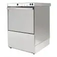 Gläserspülmaschine - Edelstahl - MOD U400 - mit Laugenpumpe - Einphasenstrom - max - Einschubhöhe: 28 cm - Korbmaße (B x T): 40x40 cm - Spülzyklus: (sec) 120 - Klarspüldosierer (einstellbar) - Produktmaße in cm (B x T x H): 45 x 52 x 69,2