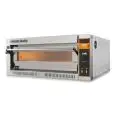 ELEKTRO-PIZZAOFEN - Mod. TECMASTER D 9  - ELEKTRONISCHE STEUERUNG mit DISPLAY - 1 Backkammer - Backebene oder Decke und Boden aus feuerfestem Material - geringer Stromverbrauch - Backkammermaße in cm (BxTxH): 108 x 108 x 14 - 9 Pizzen (Ø cm 36) - 3 Pizzab