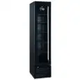 Kühlvitrine - Umluftgekühlt - Mod THIN FREEZER BLACK - Kapazität L 165 - N 1 Glastür - Temperatur -17/-22°C - Maße cm B 42 x T 60 x H 188