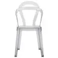 STUHL "TITI' - MOD. 2330 - STRUKTUR AUS POLYCARBONAT - RÜCKENFLEHNE NEOLIBERTY - LEICHT UND HELL - FÜR DEN INNEN-UND AUSSENBEREICH GEEIGNET - STAPELBAR - ABMESSUNGEN IN CM (BxTxH): 47 x 54 x 86 - CE-KENNZEICHNUNG