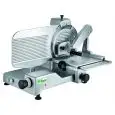 VERTIKALE AUFSSCHNITTMASCHINE - Mod V330S - Geeignet für Wurstwaren - Klinge ø 330 - Maximale Schnittbreite mm L 300 x B 230 - Feststehender Schärfer - Einphasige Stromversorgung 230V/1/50Hz