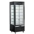 VERTIKALE KÜHLVITRINE FÜR KONDITOREI UND EISDIELE - Mod VFP 404SB - INDUSTRIE 4.0 - STATISCHE KÜHLUNG - KAPAZITÄT LT 440 - TEMPERATUR -22º/+5ºC - Abmessungen cm B 70 x T 65 x H 190 - CE-Norm