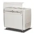 EISVITRINE POZZETTI - MOD. VIA VENETO 6C - NUTZVOLUMEN: 265 Liter - TEMPERATURBEREICH: -5°/-20°C - Abmessungen in cm (BxHxT): 106,8 x 69 x 98,4 - CE-Norm