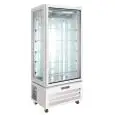 Vertikale Kühlvitrine aus belüftetem Stahl mit positiver Temperatur und 450 L Fassungsvermögen Klimaitalia VICTORIA 85 NFP WHITE
