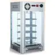 KÜHLVITRINE - Mod. VRN 108 - drehbare Struktur mit 4 verchromten Einlegeböden ø 36 - Temperaturbereich: 2/+10 °C - Füllmenge: 108 Liter - Umluftkühlung - Leistung: 230 W- einphasiger Anschluss - Produktmaße in cm (B  x T x H): 47,5 x 47,5 x 87 - EG-Norm
