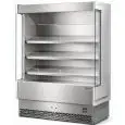 WANDKÜHLREGAL - MOD. VULCANO 80 INOX F/V - FÜR OBST UND GEMÜSE - UMLUFTKÜHLUNG - TEMPERATURBEREICH: °C +6/+8 - SELF SERVICE - NICHT KANALBAUFÄHIG - CE ZEICHEN